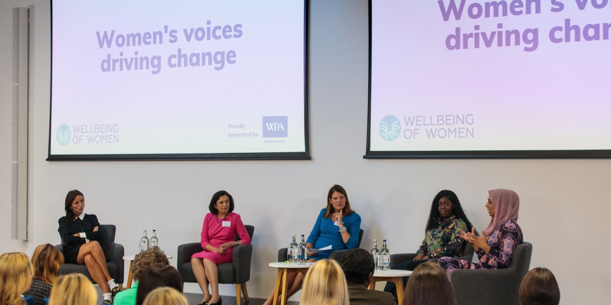 Speakers in the first panel of our Women's Health Summit
