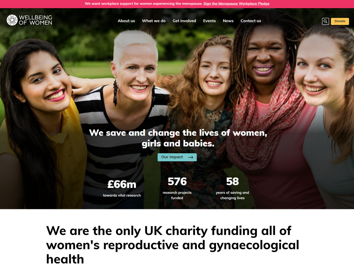 Wellbeing of Women launch new website