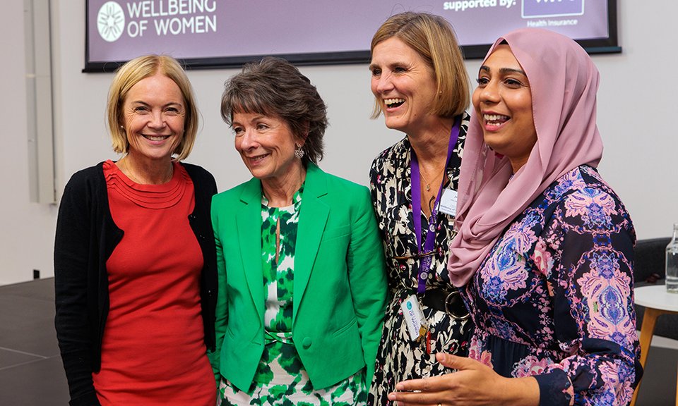Mariella Frostrup, Professor Dame Lesley Regan, Janet Lindsay and Dr Nighat Arif at the Women's Health Summit